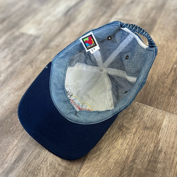 Vintage Disney Mickey Mouse Denim and Cap Hat with Elastic Back - Picture 5 of 7